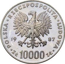 10000 Zlotych 1987 MW  SW "Papst Johannes Paul II" (Probe)