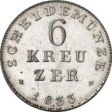 6 Kreuzer 1833   