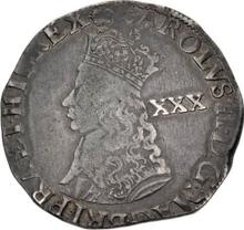 Halfcrown no date (no-date-1662)    "Second coinage"