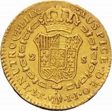 2 escudos 1802  IJ 