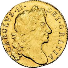 Guinea 1680    "Fourth laureate bust"