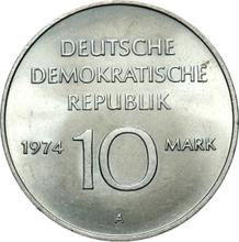 10 Mark 1974 A   "25 years of GDR"