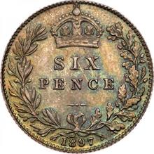 Sixpence 1897   TB