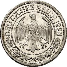 50 Reichspfennig 1928 G  