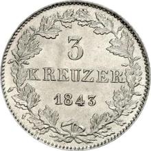 3 Kreuzer 1843   