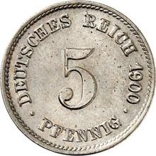 5 Pfennig 1900 G  