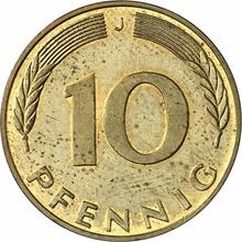 10 Pfennig 1990 J  