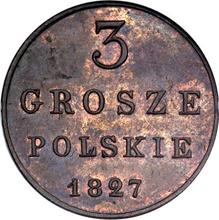 3 Grosze 1827  FH 