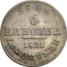 6 Kreuzer 1821   