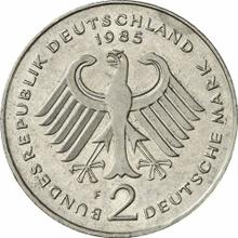 2 marcos 1985 F   "Konrad Adenauer"