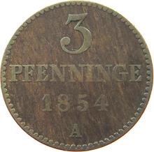 3 Pfennig 1854 A  