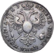 Poltina (1/2 Rubel) 1723    "Porträt im Bergmannsmantel"