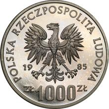 1000 Zlotych 1985 MW   "40 years of the UN" (Pattern)