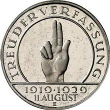 3 Reichsmarks 1929 E   "Constitución"