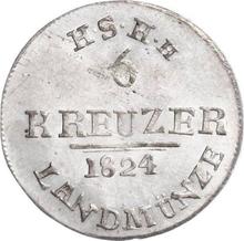 6 Kreuzer 1824   