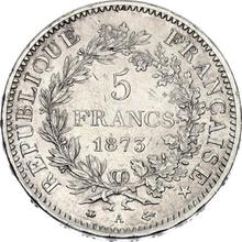5 francos 1873 A   "Hércules"