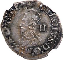 2 Pence (Halfgroat) no date (no-date-1642)    "Fifth portrait type"