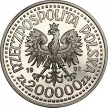200000 Zlotych 1992 MW  ET "Władysław III von Warna"