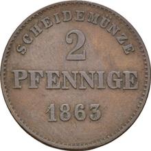 2 Pfennig 1863   