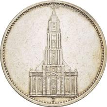 5 Reichsmark 1934 J   "Garrison Church (undated)"