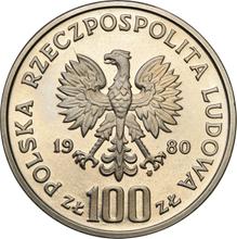 100 złotych 1980 MW   "XXII Letnie Igrzyska Olimpijskie - Moskwa 1980" (Próba)