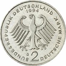 2 marcos 1994 G   "Ludwig Erhard"