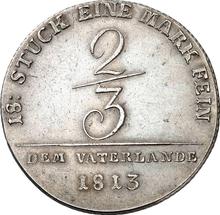 2/3 Thaler 1813   