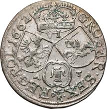 6 Groszy (Szostak) 1662  AT  "Bust in a circle frame"