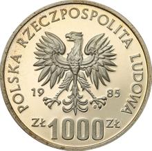 1000 Zlotych 1985 MW   "König Przemysł II" (Probe)