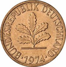 2 Pfennig 1974 F  
