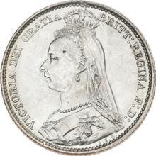 Sixpence 1889   JEB "Jubilee Head"