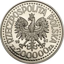 200000 Zlotych 1992 MW  ET "Władysław III von Warna" (Probe)