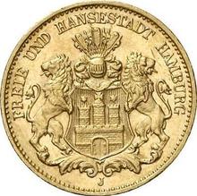10 Mark 1908 J   "Hamburg"