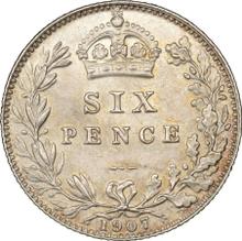 Sixpence 1907   