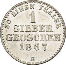 Silber Groschen 1867 B  