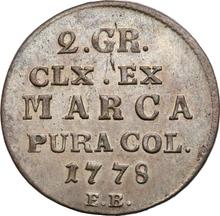 2 Groschen (1/2 Zloty) 1778  EB 
