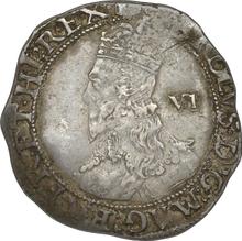 Sixpence no date (no-date-1642)    "Fifth portrait type"