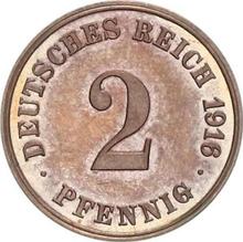 2 Pfennig 1916 J  