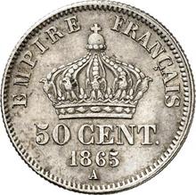 50 centymów 1865 A  