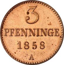 3 Pfennig 1858 A  
