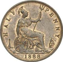 1/2 Penny 1888   