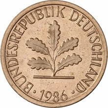 1 Pfennig 1986 J  