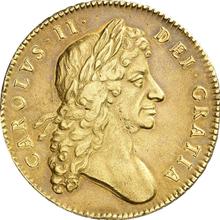 Five guineas 1680    "Second laureate bust"