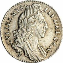 Sixpence 1697 y   "First laureated bust"
