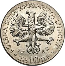 10 Zlotych 1965 MW  WK "Nike" (Pattern)