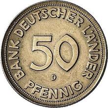 50 Pfennig 1949 D   "Bank deutscher Länder"