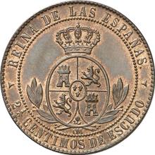 2 1/2 Céntimos de Escudo 1867  OM 