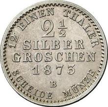 2-1/2 Silber Groschen 1873 B  