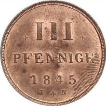 3 Pfennig 1845  FN 