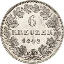 6 Kreuzer 1842   